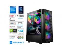 Računalnik MEGA TWR S7 i5-12400F/RTX3060-12GB/16GB/1TB-4.0/750W/Win11Home