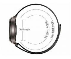 Pašček za uro kovinski magnetni 22mm - 4