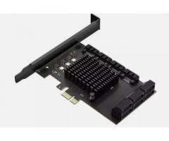 Razširitvena kartica SATA3.0 za 10 diskov 6Gbs