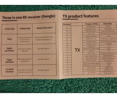 2 brezžična kravatna mikrofona s sprejemnikom na USB-C, USBA in iPhone - 3