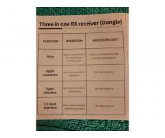 2 brezžična kravatna mikrofona s sprejemnikom na USB-C, USBA in iPhone - 5