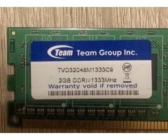 RAM TEAM 2GB DDR3 1333Mhz