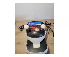PS VR set z 2x Move kontrolerja + igra (nepopoln, delujoč)