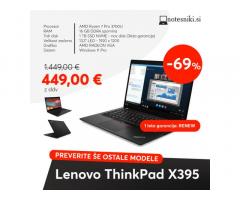 Lenovo ThinkPad X395 – AMD R7 – Poslovni prenosnik! 1 TB