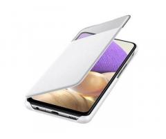 Preklopni ovitek Samsung EF-EA326PWE S View za Galaxy A32 A326, bel