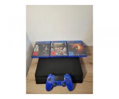 PS4 Pro + 1 ali 2 originalna joysticka + 3 igre