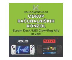 Odkup Računalniških Konzol | Odkupimo Računalniške Konzole | Steam Deck in več!