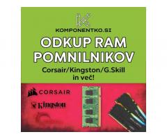 Odkup RAM Pomnilnikov DDR3 DDR4 DDR5 | Odkupimo RAM Pomnilnik DDR3 DDR4 DDR5 | DIMM SODIMM
