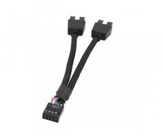USB 2.0 9 pin Header Splitter | Razdelilec USB izhoda na Matični plošči | 9-pin razdeli
