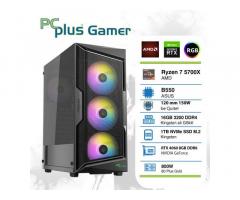 PCPLUS Gamer RTX 4060 8GB  | Ryzen 7 5700X | 16GB | 1TB NVMe | RGB | Zračno Hlajenje | Ga