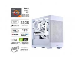 Računalnik MEGA MT S7X R7-5700X | RTX 4060 Ti | 32GB | 1TB | 750W | Brez OS | Bela | RGB