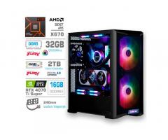 Računalnik MEGA TWR S10 R7-7800X3D | RTX 4070 Ti Super | 32GB DDR5 | 2TB | 1000W | Brez O