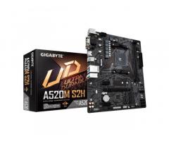 Gigabyte A520M S2H | AM4 Osnovna plošča za Ryzen 1. do 5. generacije | Micro ATX