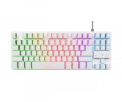 TRUST GXT 833W THADO | BELA | RGB | GAMING TIPKOVNICA