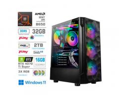 Računalnik MEGA TWR S7 R7-7700X | RTX 4070 Ti Super | 32GB DDR5 | 2TB | 750W | Win11Home