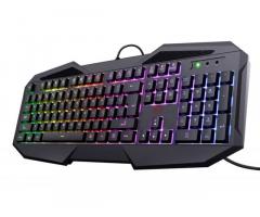 TRUST AVONN GXT 830RW | UK g. | RGB Črna | Gaming TIPKOVNICA
