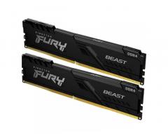 Kingston Fury Beast | 32GB (2x16GB) | 3200MHz | DDR4 | KF432C16BB1K2/32 | RAM Pomnilnik
