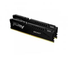 KINGSTON Fury Beast | 16GB (2x8GB) | 5600MT/s | DDR5 | CL38 | EXPO | Črna | KF556C36BBEK2