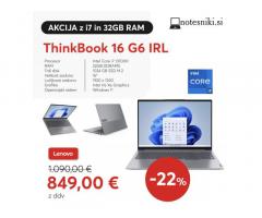 Lenovo ThinkBook 16 G6 IRL - multimedijski prenosnik