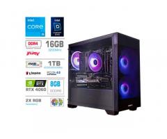 Računalnik MEGA MT S7X GAMER i5-13400F/RTX4060/16GB/1TB-4.0/750W/Brez OS/črna