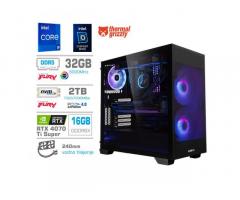 Računalnik MEGA MT S7X GAMER i9-14900KF/RTX4070Ti Super/32GB-DDR5/2TB-4.0/750W/Brez OS/črna RGB