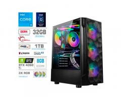 Računalnik MEGA TWR S7 i5-13400F/RTX4060Ti/32GB/1TB-4.0/750W/Brez OS RGB