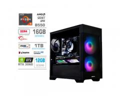 Računalnik MEGA MT S7X R5-5600G/RTX3060/16GB/1TB-4.0/750W/Brez OS/črna RGB