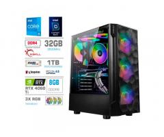 Računalnik MEGA TWR S7 i5-14600KF/RTX4060Ti-8GB/32GB/1TB-4.0/750W/Brez OS RGB