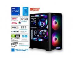 Računalnik MEGA TWR S10 i9-13900K/RTX4070Ti Super/32GB/2TB-4.0/1000W/Win11Home/črn RGB