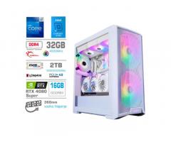 Računalnik MEGA TWR S10 i9-12900KF/RTX4080 Super/32GB/2TB-4.0/1000W/Brez OS/bel RGB