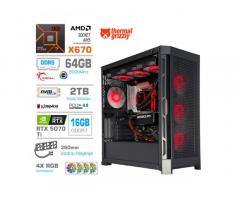 Računalnik MEGA TWR S11 R7-9800X3D/RTX5070Ti/64GB-DDR5/2TB-4.0/1050W/Brez OS/črna RGB