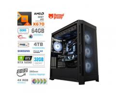 Računalnik MEGA TWR S11 R9-9950X/RTX5090/64GB-DDR5/4TB-4.0/1050W/Brez OS/črna RGB