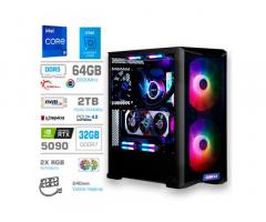 Računalnik MEGA TWR S10 i9-14900K/RTX5090/64GB-DDR5/2TB-4.0/1000W/Brez OS/črna RGB