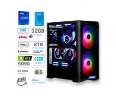 Računalnik MEGA TWR S10 i9-14900K/RTX5090/32GB-DDR5/2TB-4.0/1000W/Brez OS/črna RGB