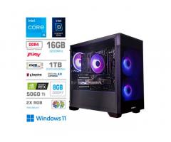 Računalnik MEGA MT S7X i5-13400F/RTX5060Ti/16GB/1TB-4.0/750W/Win11Home/črna RGB