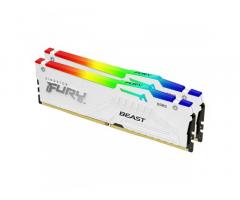 Kingston FURY Beast White RGB EXPO | DDR5 | 32GB KIT (2x 16GB) | 6000MHz | CL30 | DIMM | R