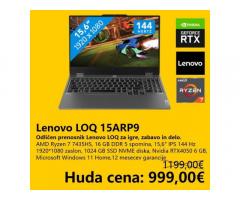 Lenovo LOQ gaming prenosnik