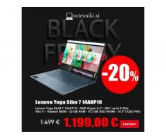 Lenovo Yoga Slim 7 14AKP10 – NOV OLED MODEL z AI 7 AMD Procesorjem!