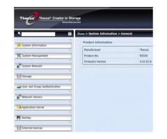 NAS mrežni strežnik Thecus N5500 s 5x1TB diski - 5