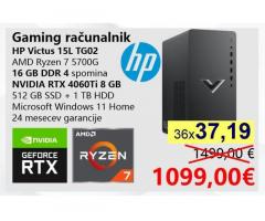 Računalnik HP Victus 15L TG02 – AKCIJA z Ryzen 7 in RTX4060TI!