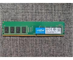 1x Crucial 8GB DDR4-2400 UDIMM RAM - 3