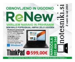 Lenovo Thinkpad T14 G1 – AKCIJA ULTRA Notesnik