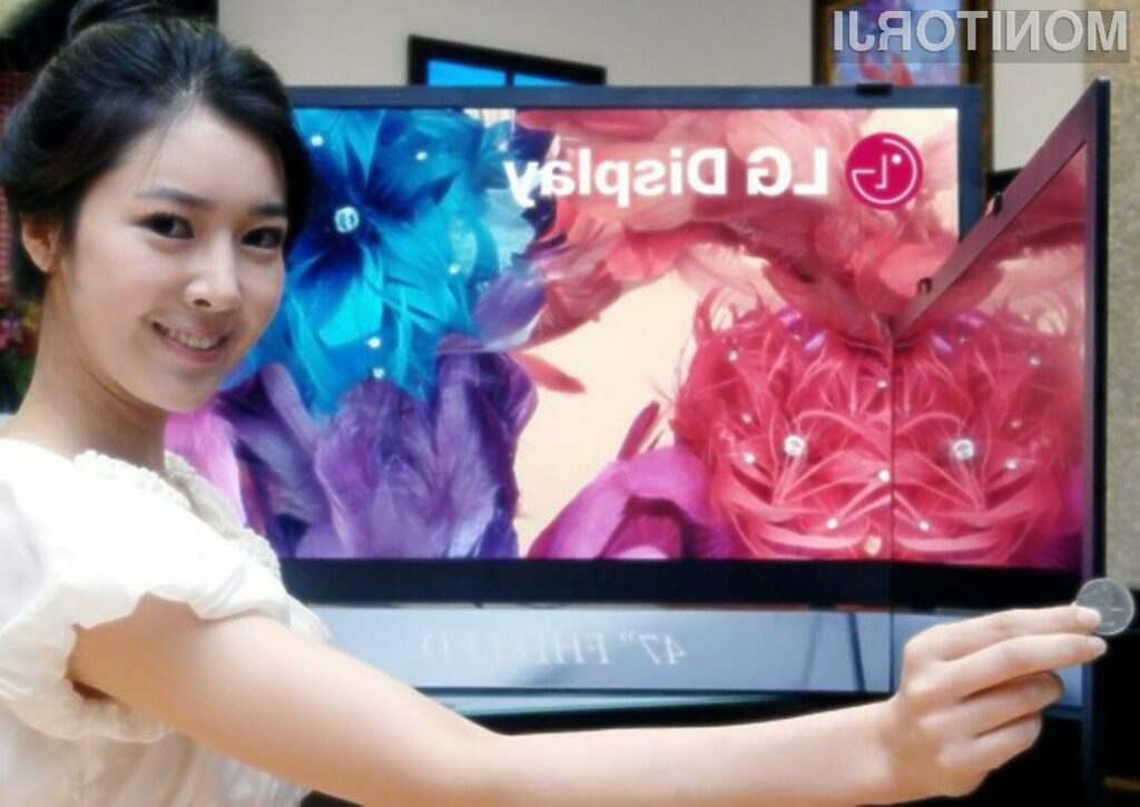 Z ultratankima zaslonoma podjetja LG Electronics bo gledanje filmov občutno prijetnejše.