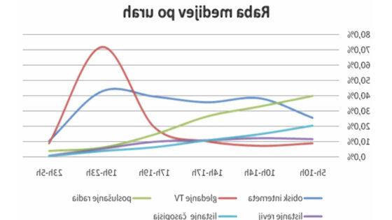 Raziskava Najdi.si: Medijska potrošnja 2009 (n = 1219).