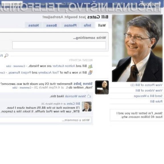 Socialne mreže niso pisane na kožo Billu Gatesu!