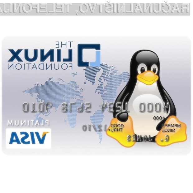 Prva kreditna kartica organizacije Linux Foundation.