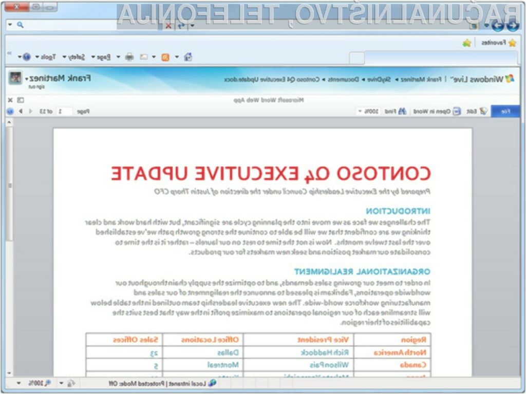 Spletna različica pisarniškega paketa Office navdušuje!