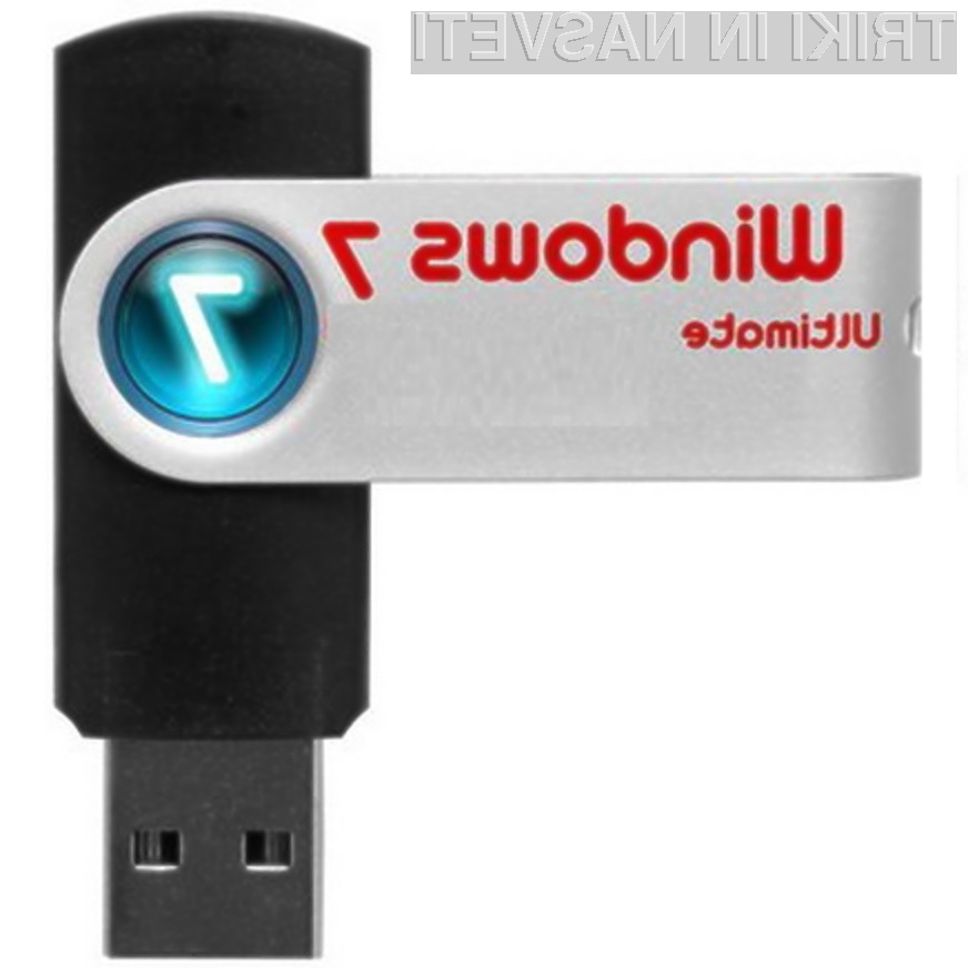 Nameščanje Windowsov 7 iz pomnilniškega ključka USB je mačji kašelj!