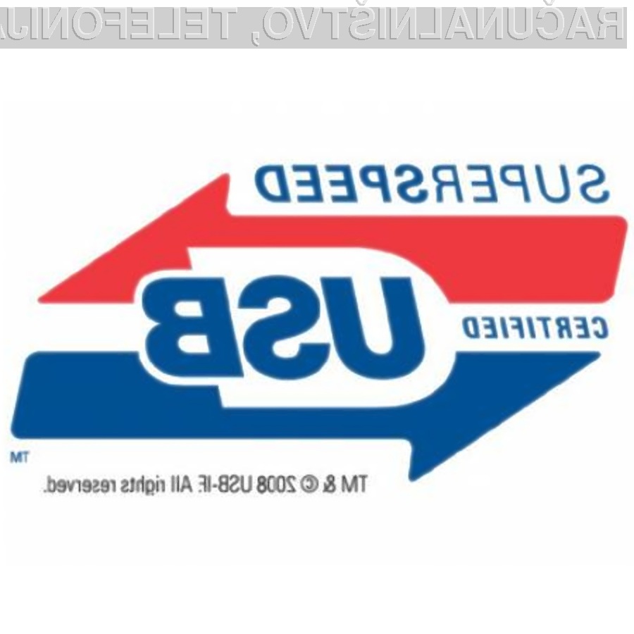 USB 3.0 bo zagotavljal prenosne hitrosti do 600 megabajtov na sekundo.