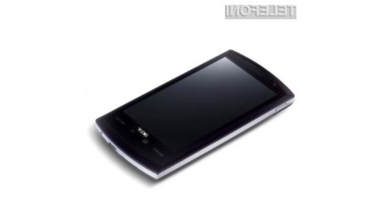 Acer Liquid je trenutno najzmogljivejši pametni mobilni telefon, opremljen s platformo Android.
